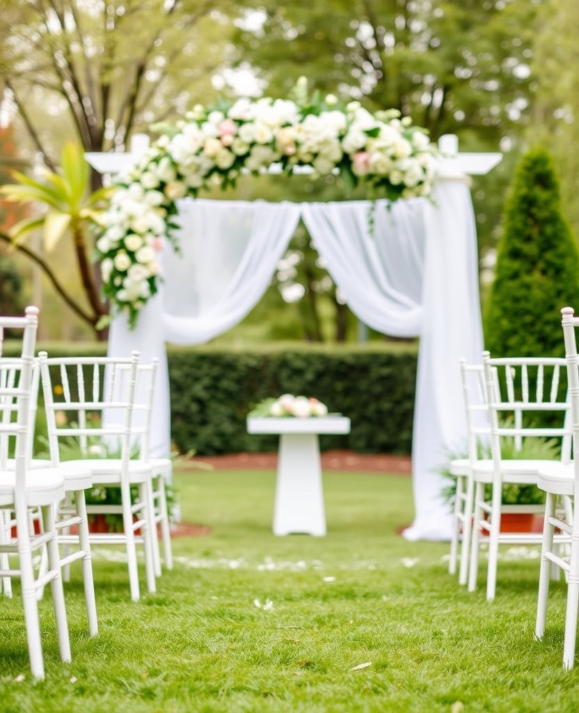 Cérémonie au jardin