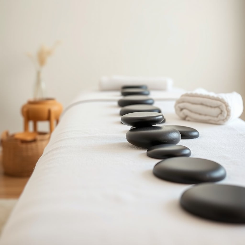Massage aux pierres chaudes