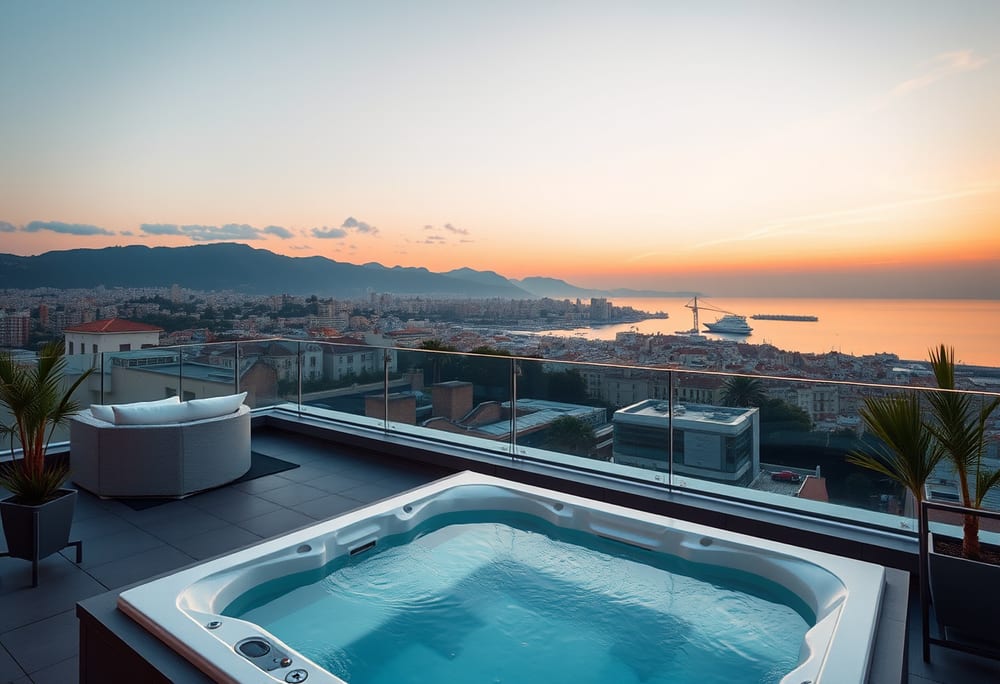 Penthouse avec jacuzzi