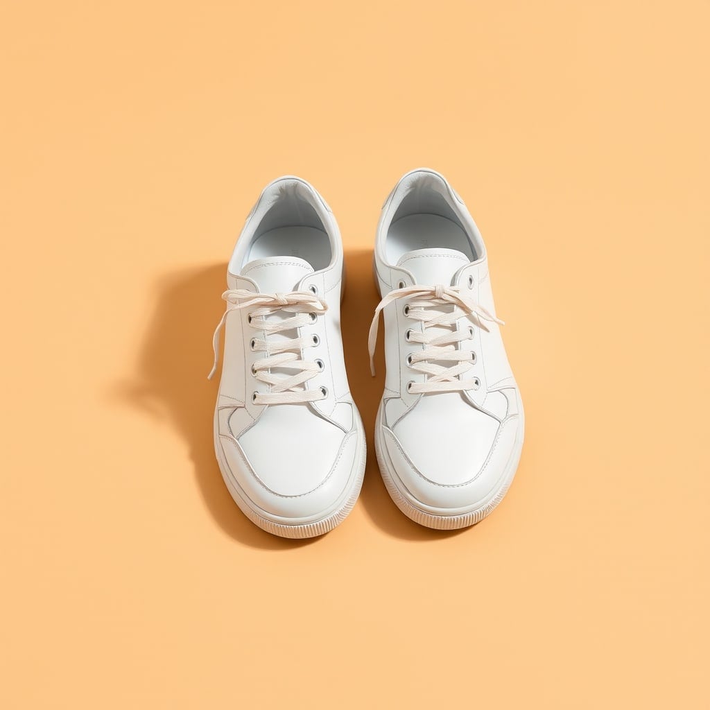 Basket cuir blanc